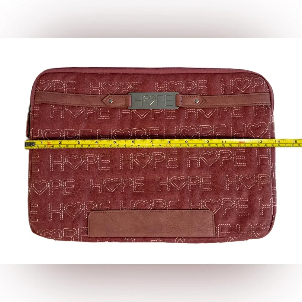 Miche Hope dusty rose faux leather laptop sleeve